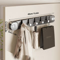 Hidden Hook Suction Cup Rack, Foldable Traceless Wall Mount Storage Box, No Drilling Easy Install Home Organizer